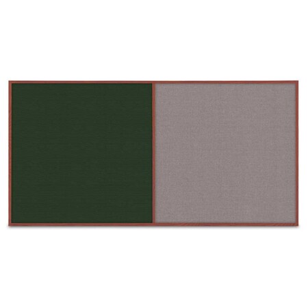 United Visual Products Enclosed Corkboard, 3 Door, 96"x48", 4" Fra, UV3413-BRONZE-FORBO UV3413-BRONZE-FORBO
